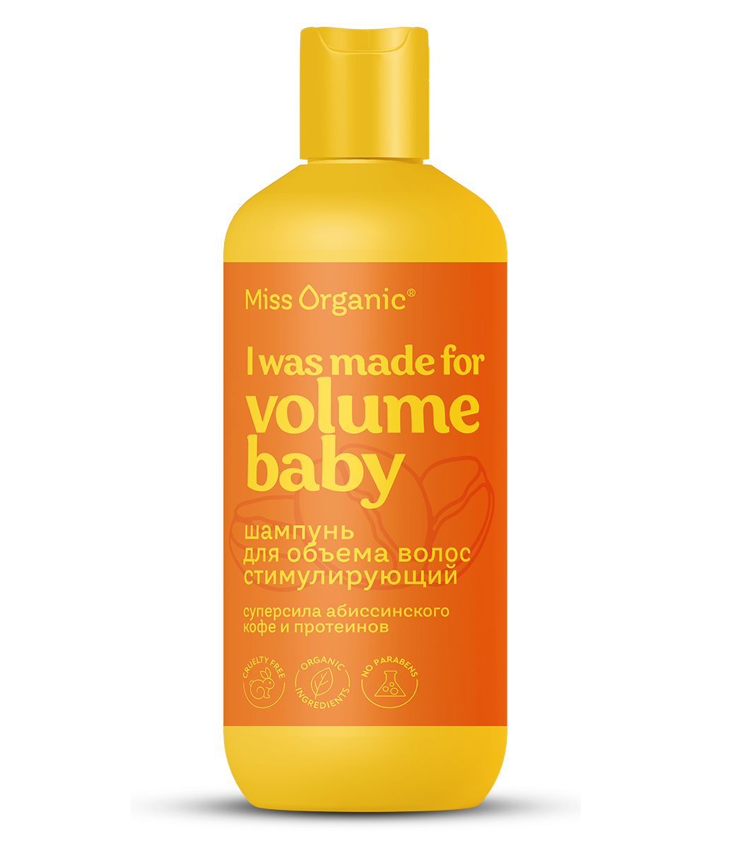 Шампунь для волос Miss Organic для объема волос стимулирующий рост 290мл