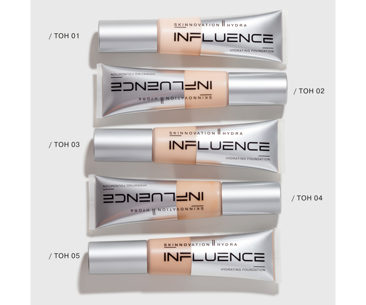 Тональная основа Influence Beauty Skinnovation II Hydra увлажняющая тон 05 темный темно-бежевый 25мл р - в интернет-магазине tut-beauty.by