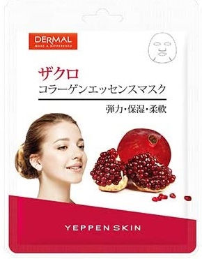 Маска для лица Dermal Yeppen Skin с гранатом и коллагеном 23г - в интернет-магазине tut-beauty.by