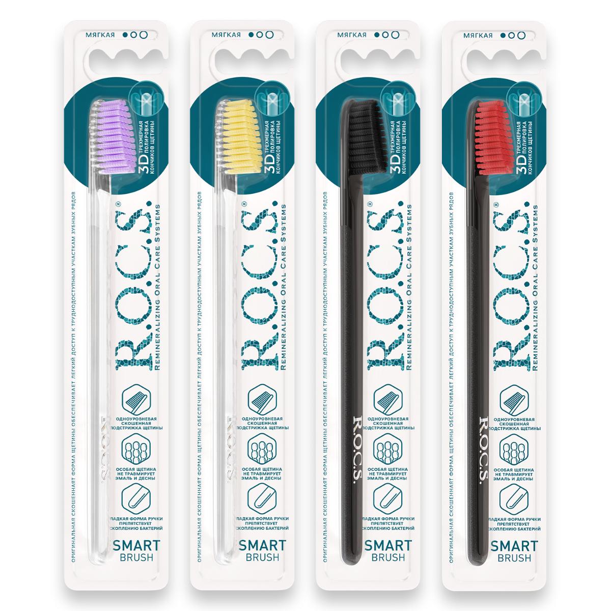 Зубная щетка R.O.C.S. классическая мягкая