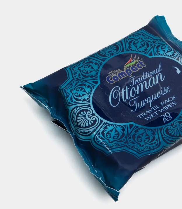 Салфетки влажные Ultra Compact Ottoman Turquoise 20шт - в интернет-магазине tut-beauty.by