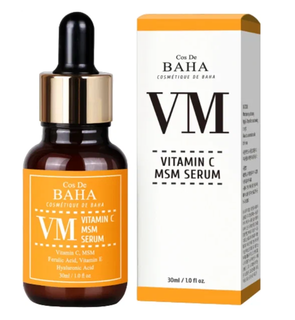 Сыворотка для лица Cos De BAHA Vitamin C MSM Serum Антивозрастная сыворотка 30мл - в интернет-магазине tut-beauty.by