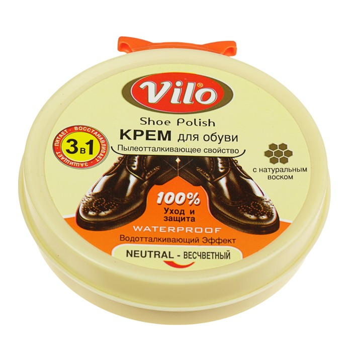 Крем-краска для обуви Vilo бесцветная 50мл р - в интернет-магазине tut-beauty.by