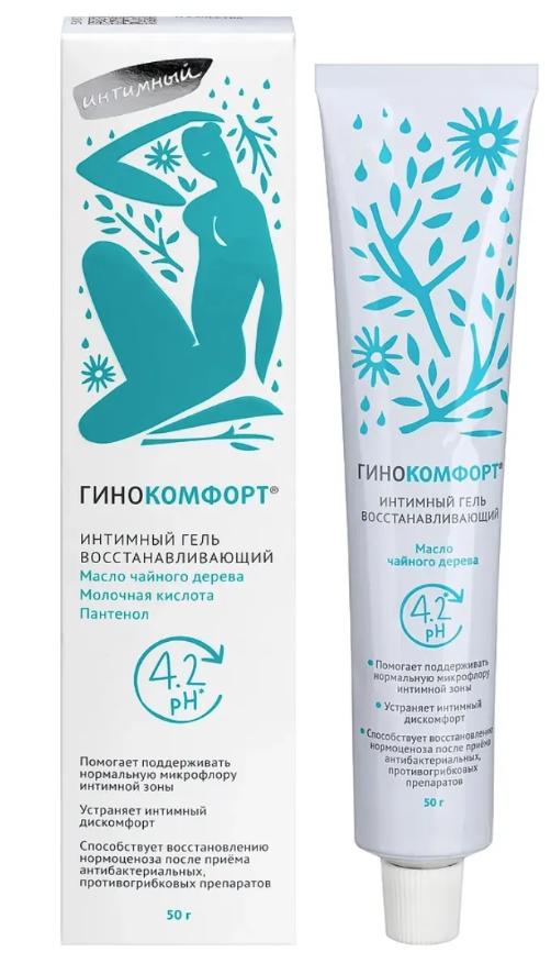 Интимный гель Гинокомфорт pH баланс восстанавливающий 50гр
