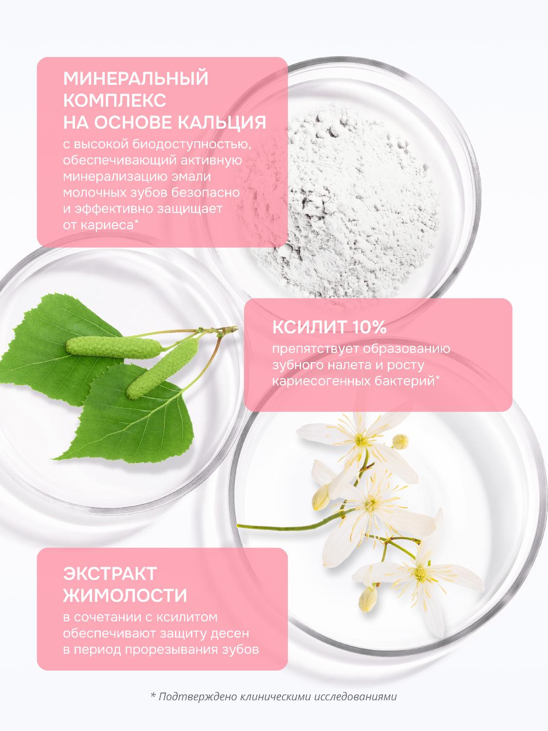 Зубная паста R.O.C.S. Pro Baby от 0 до 3 лет минеральная защита и нежный уход 45г