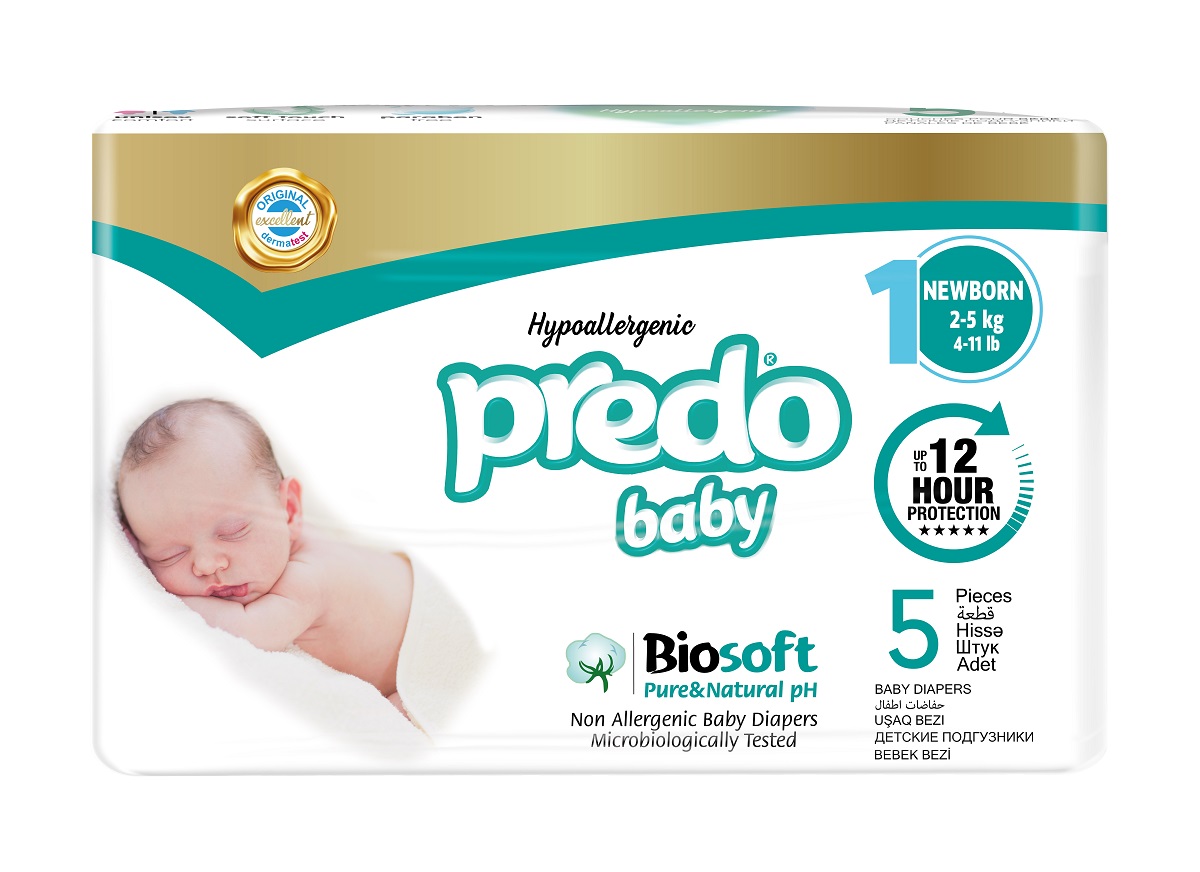Подгузники Predo Baby Newborn № 1 (2-5 кг) 5шт - в интернет-магазине tut-beauty.by