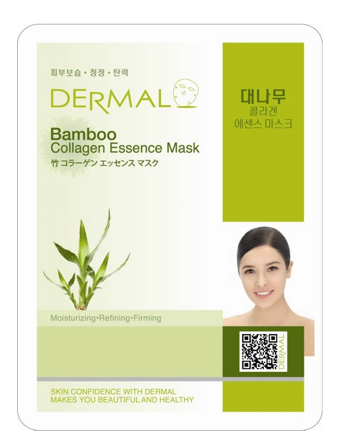 Маска для лица Dermal Bamboo Collagen бамбук и коллаген 23г р - в интернет-магазине tut-beauty.by