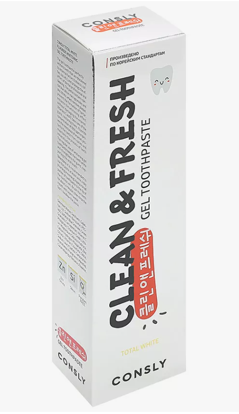 Зубная паста Consly Total White отбеливающая с фтором 105гр - в интернет-магазине tut-beauty.by