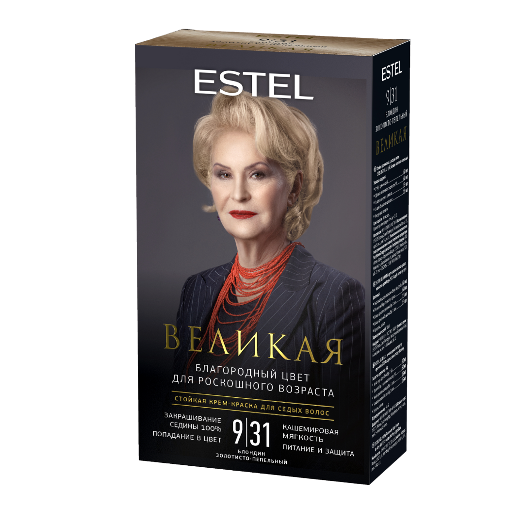 Краска для волос Estel Великая 9/31 блондин золотисто-пепельный - в интернет-магазине TUT-BEAUTY.BY с доставкой.