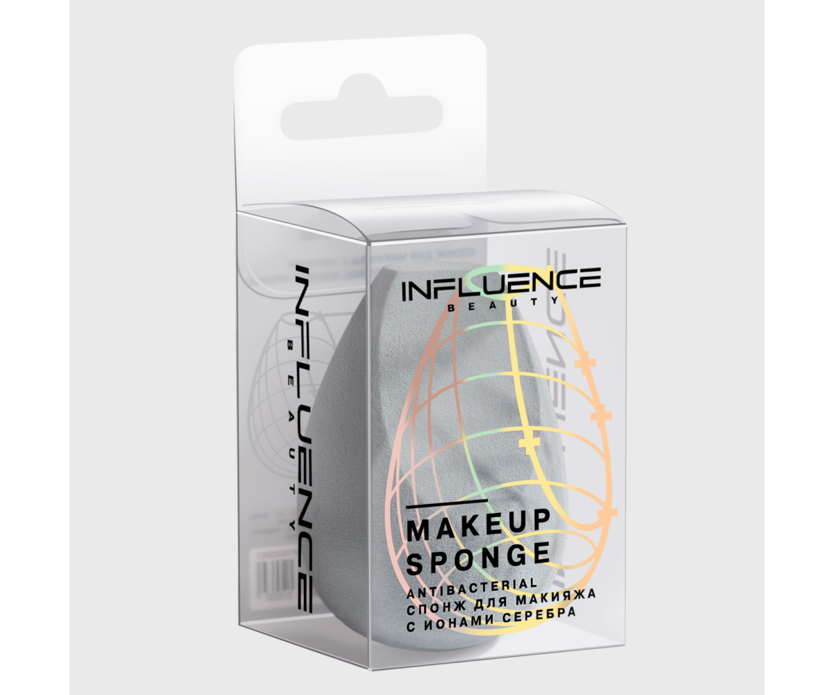 Спонж для макияжа Influence Beauty равномерное распределение сухих и кремовых текстур