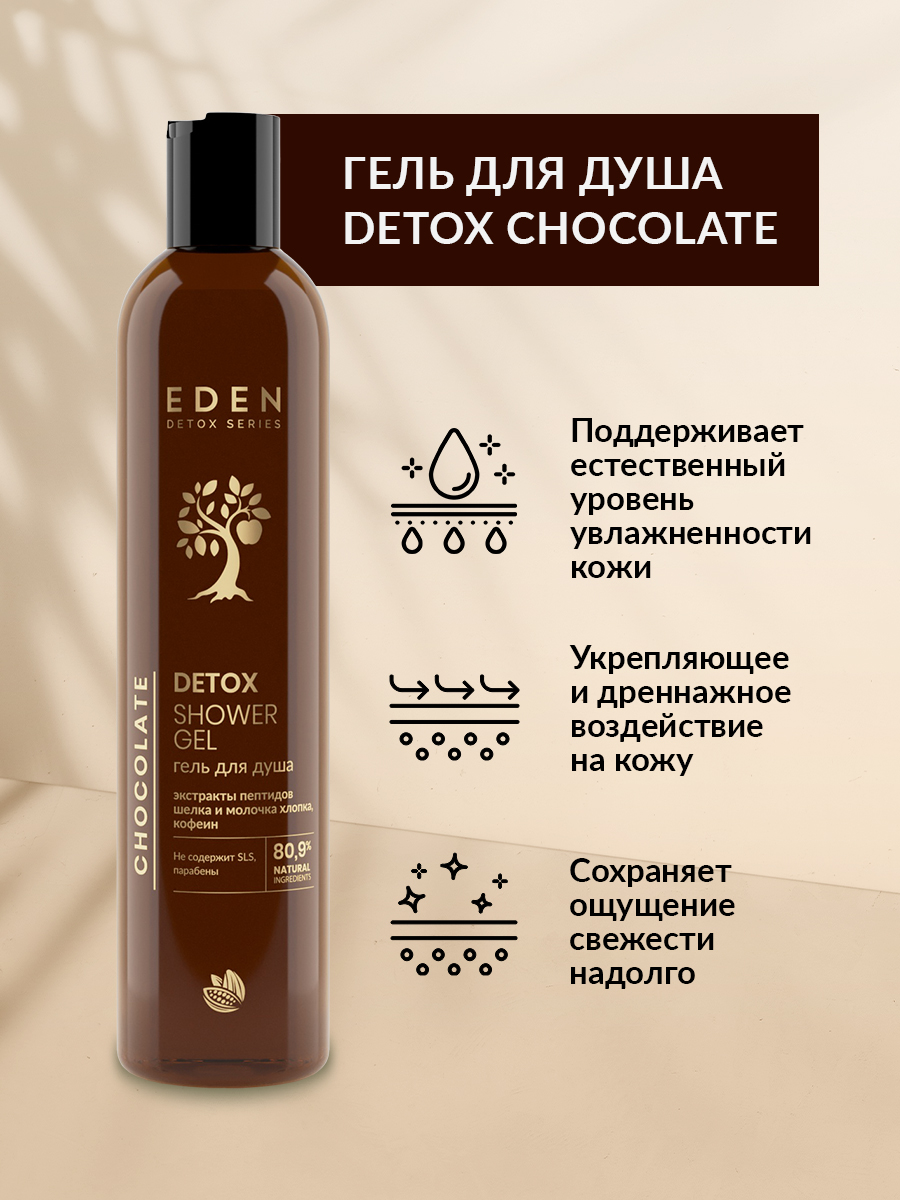 Гель для душа Eden Detox Chocolate 350мл