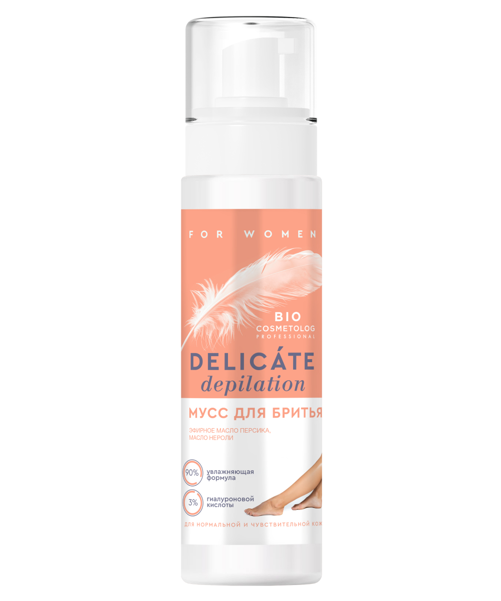 Мусс для бритья Bio Cosmetolog Professional Delicate Depilatio 150мл - в интернет-магазине tut-beauty.by