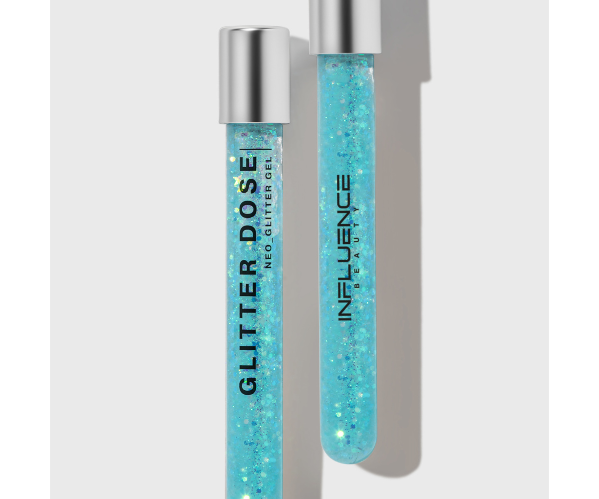 Глиттер Influence Beauty Glitter Dose на гелевой основе тон 05 голубо-лазурный 6.5мл