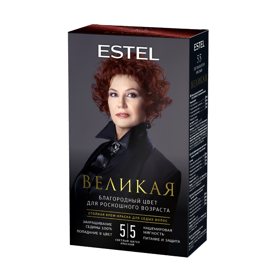 Краска для волос Estel Великая 5/5 светлый шатен красный