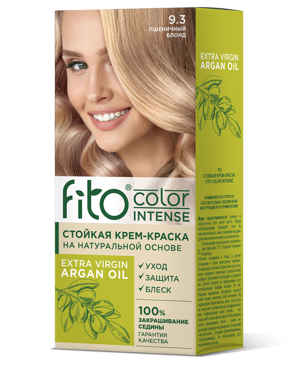 Крем-краска для волос Fito Сolor Intense тон 9.3 Пшеничный блонд 115мл - в интернет-магазине tut-beauty.by
