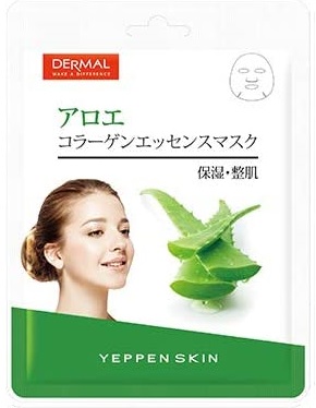 Маска для лица Dermal Yeppen Skin с алоэ и коллагеном 23г - в интернет-магазине tut-beauty.by