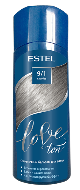 Бальзам для волос Estel Love оттеночный тон 9.1 серебро 150мл - в интернет-магазине TUT-BEAUTY.BY с доставкой.