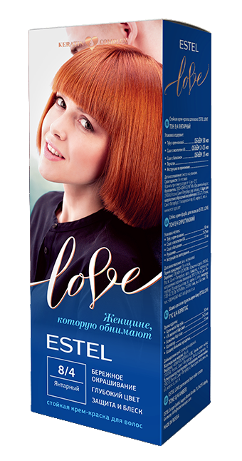 Краска для волос Estel Love тон 8.4 янтарный 115мл