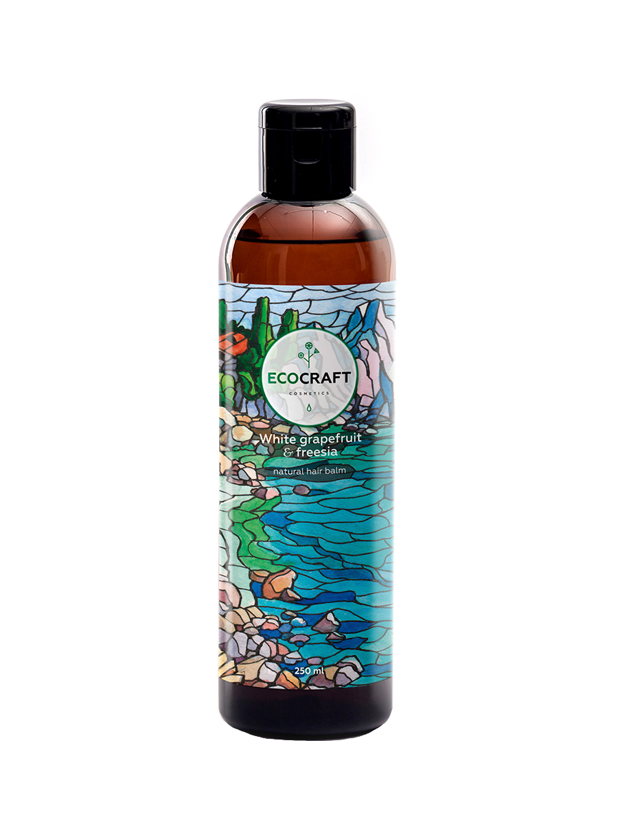 Бальзам для волос EcoCraft White grapefruit and freesia Биоламинирование и суперблеск Белый грейпфрут и фрезия 250мл р - в интернет-магазине tut-beauty.by