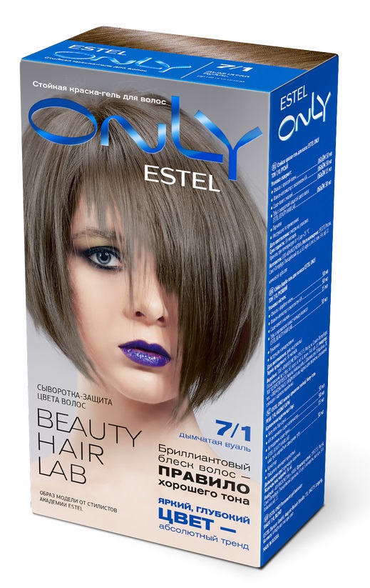 Краска для волос Estel Only тон 7.1 русый пепельный 50мл - купить в Минске в интернет-магазине косметики. Оптовые цены. Скидки.