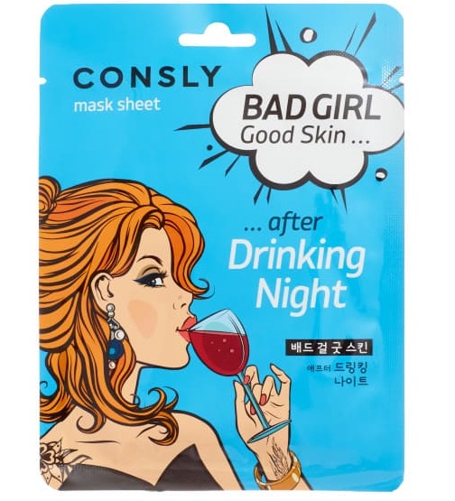 Маска для лица Consly Bad Girl After Drinking Night Mask тканевая После вечеринки 23мл - в интернет-магазине tut-beauty.by