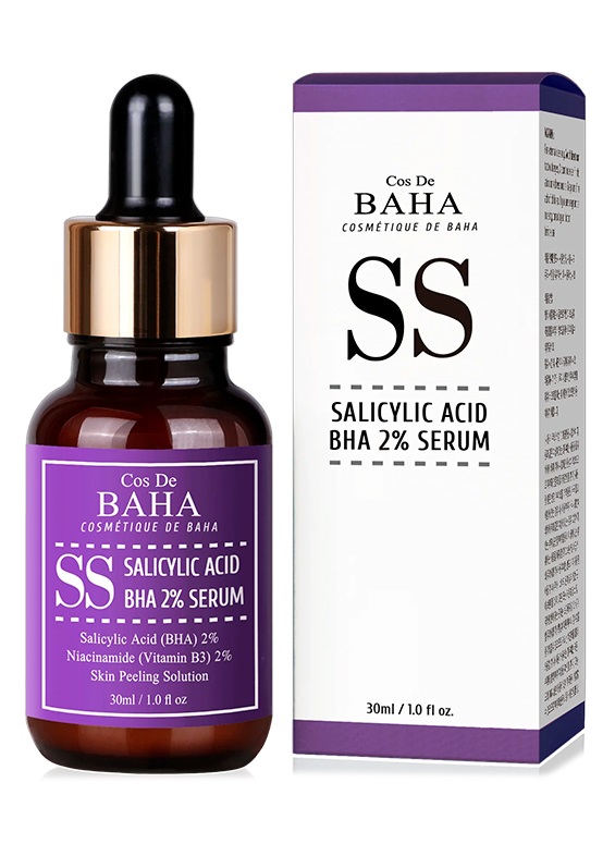 Сыворотка для лица Cos De BAHA SS Salicylic Acid 2% Serum для проблемной кожи с салициловой кислотой 30мл - в интернет-магазине tut-beauty.by