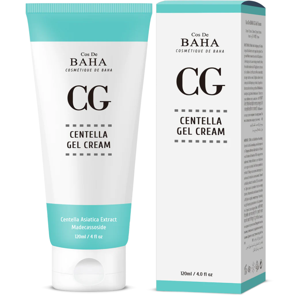 Гель-крем для лица Cos De BAHA Centella Gel Cream Восстанавливающий с экстрактом центеллы и гиалуроновой кислотой 120мл - в интернет-магазине tut-beauty.by