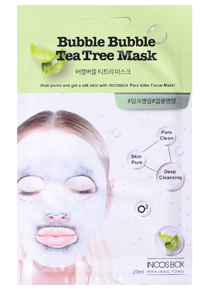 Набор масок Labute Clear Bubble Tea Tree Mask чайное дерево 3шт