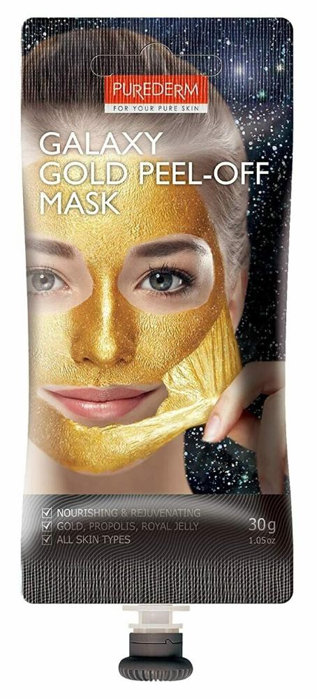 Маска для лица Purederm Galaxy Gold Peel-Off Mask золотая пленка 30г