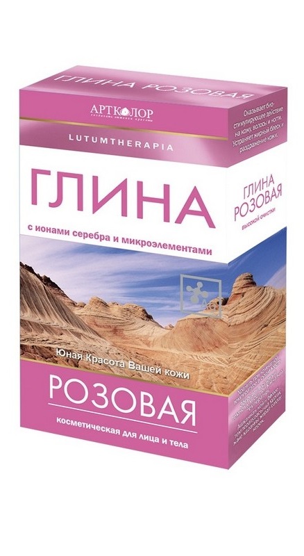 Глина Артколор Lutumtherapia розовая косметическая 100г - в интернет-магазине tut-beauty.by