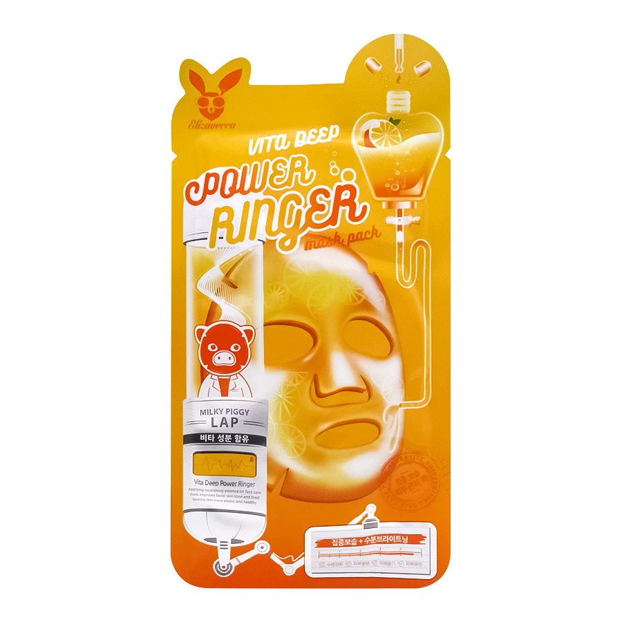 Маска для лица Elizavecca Power Ringer Mask Pack Vita Deep с витаминным комплексом 23мл - в интернет-магазине tut-beauty.by