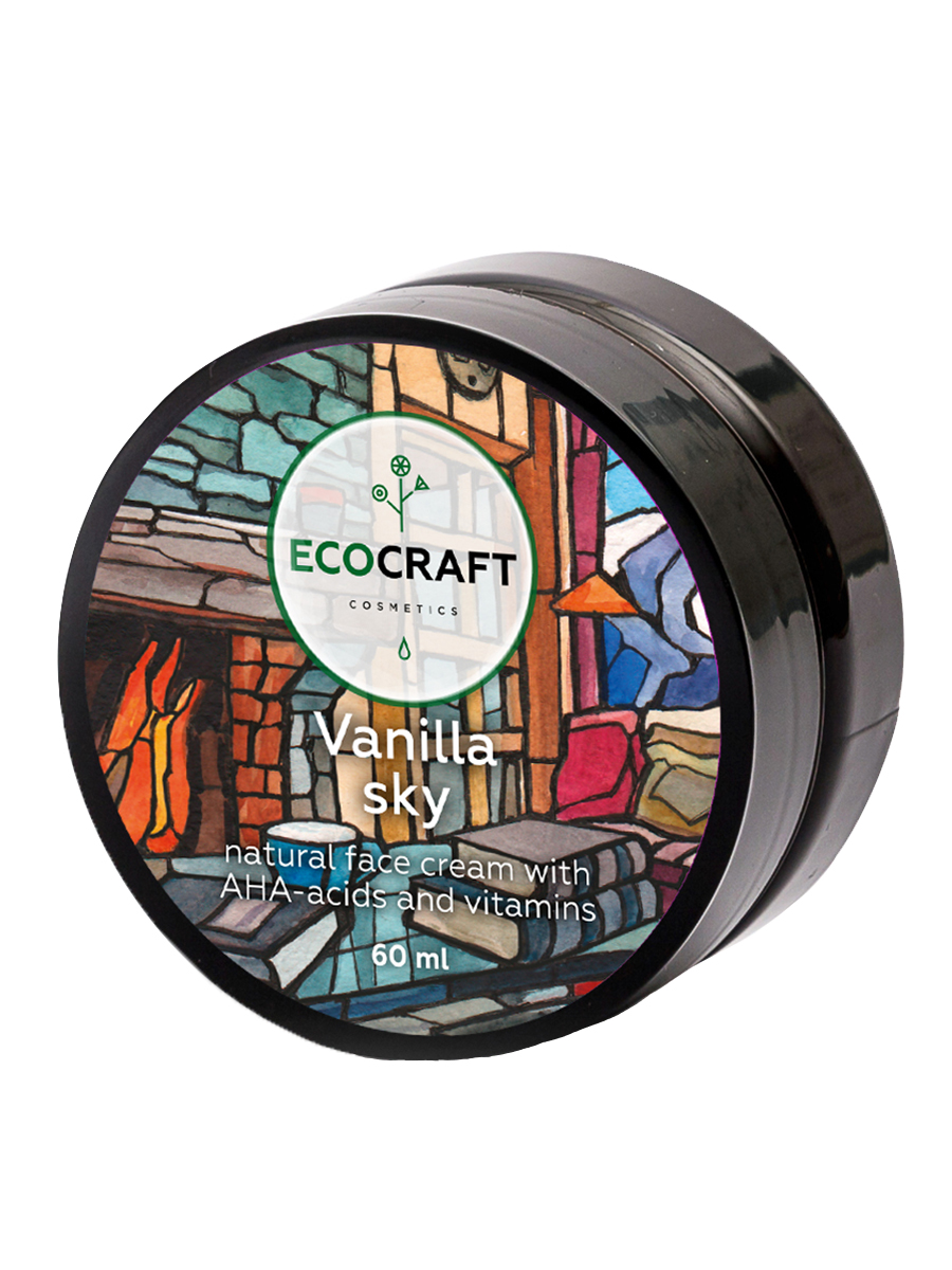 Крем для лица EcoCraft Vanilla sky с лифтинг-эффектом с АНА-кислотами и витаминами 60мл - в интернет-магазине tut-beauty.by
