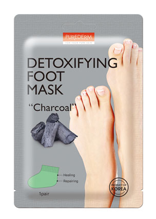 Маска для ног Purederm Detoxifing Foot Mask Charcoal Очищающая с углем 34г р - в интернет-магазине tut-beauty.by