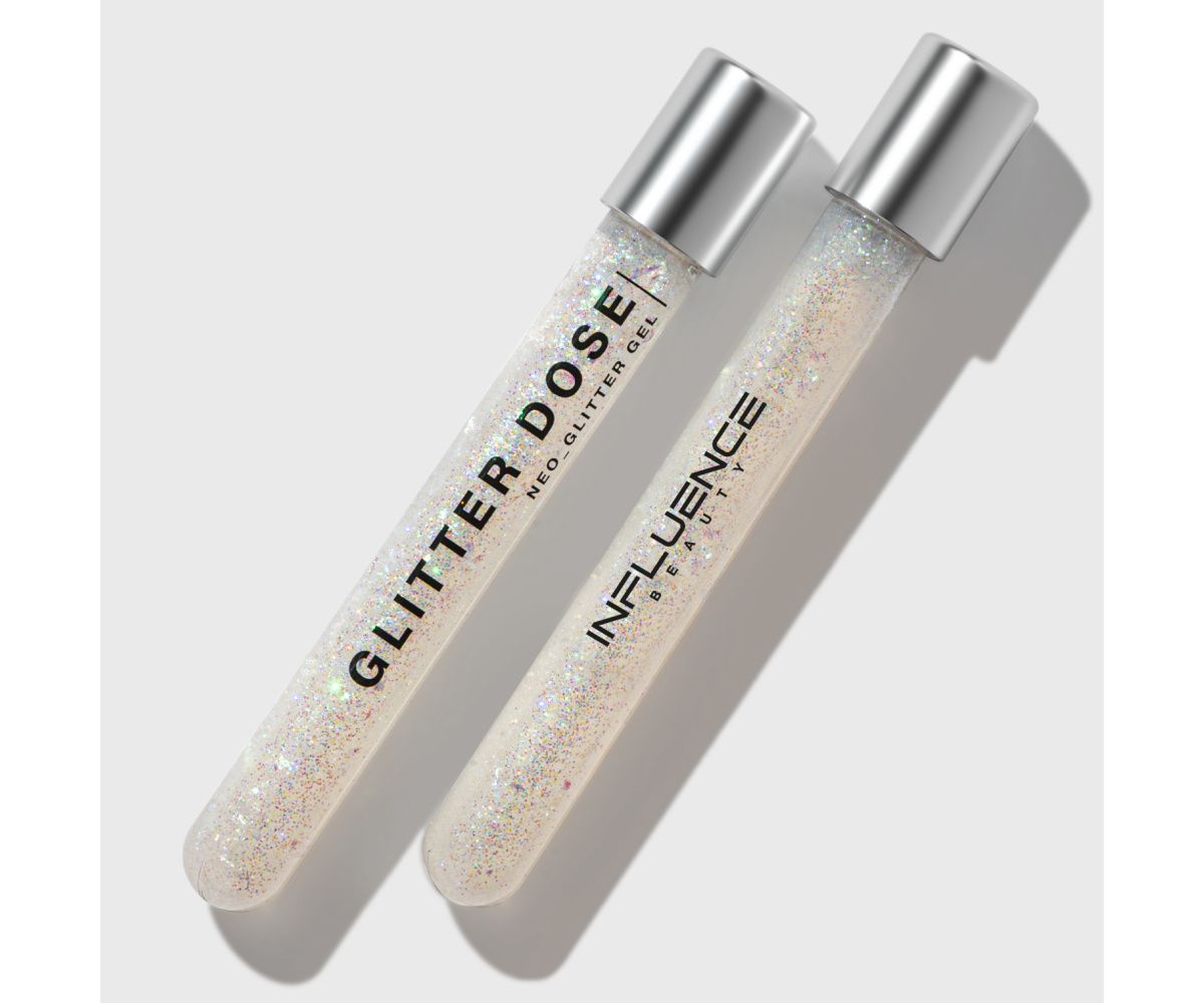 Глиттер Influence Beauty Glitter Dose на гелевой основе тон 01 белый 6.5мл