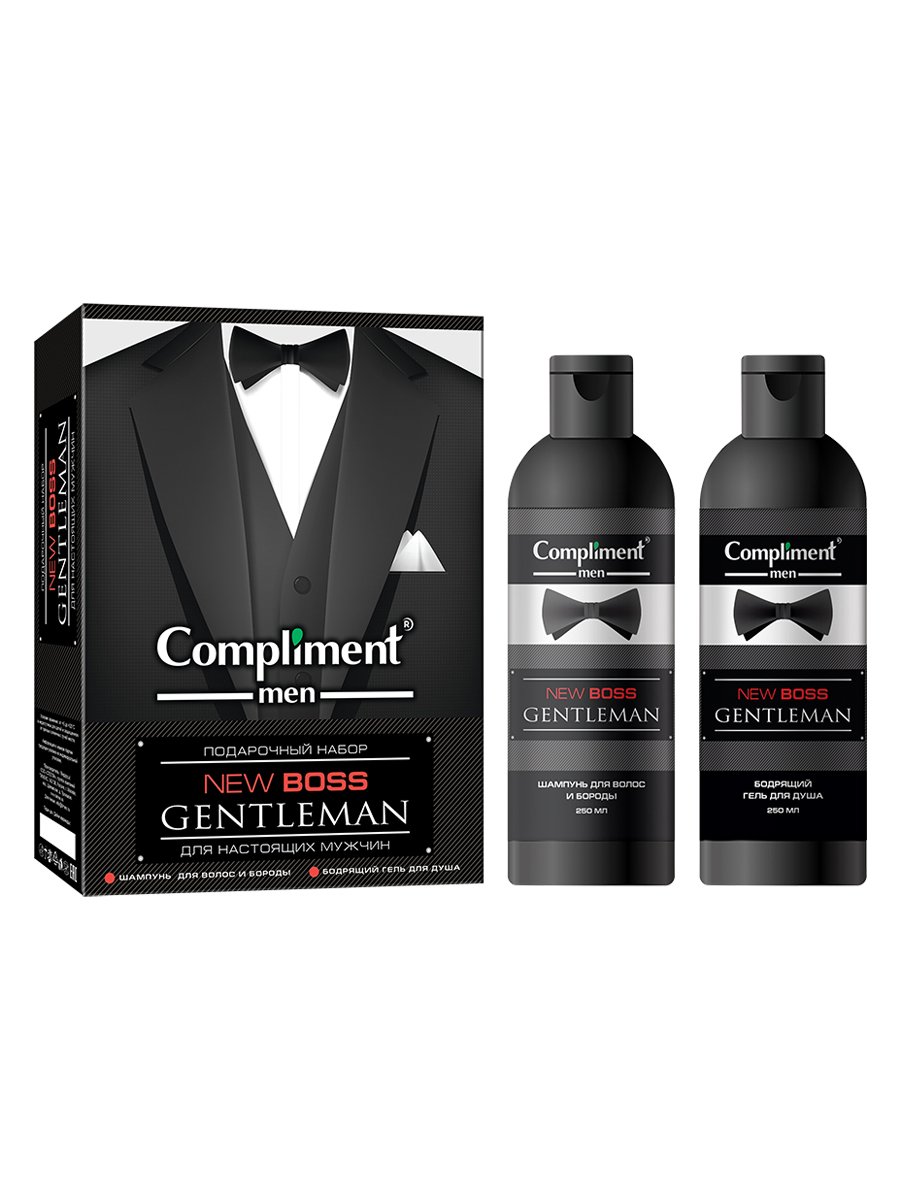 Набор Compliment men NEW BOSS №1770 Gentleman 250мл/250мл