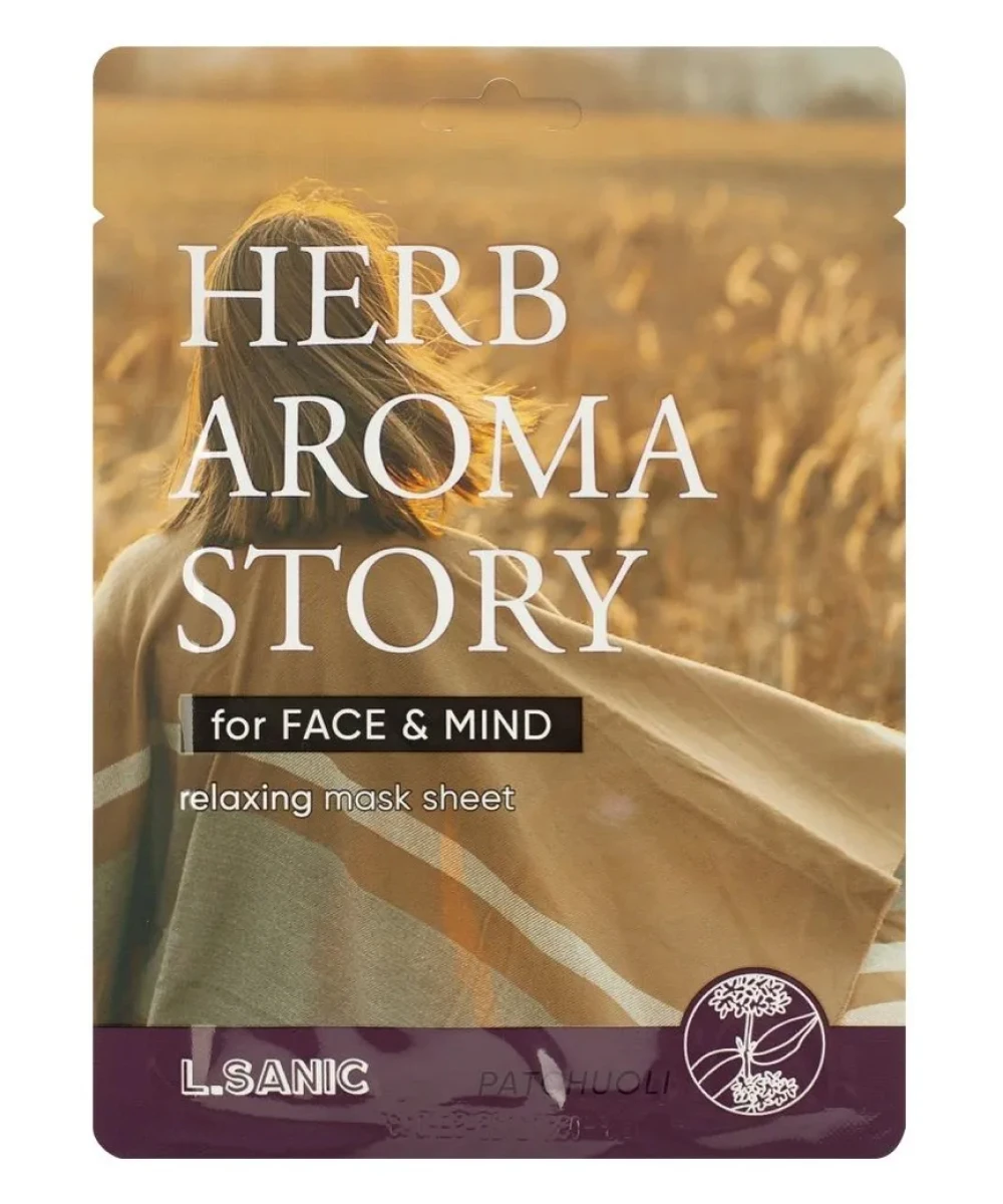 Маска для лица L.SANIC Herb Aroma Story с экстрактом пачули и эффектом ароматерапии 25мл