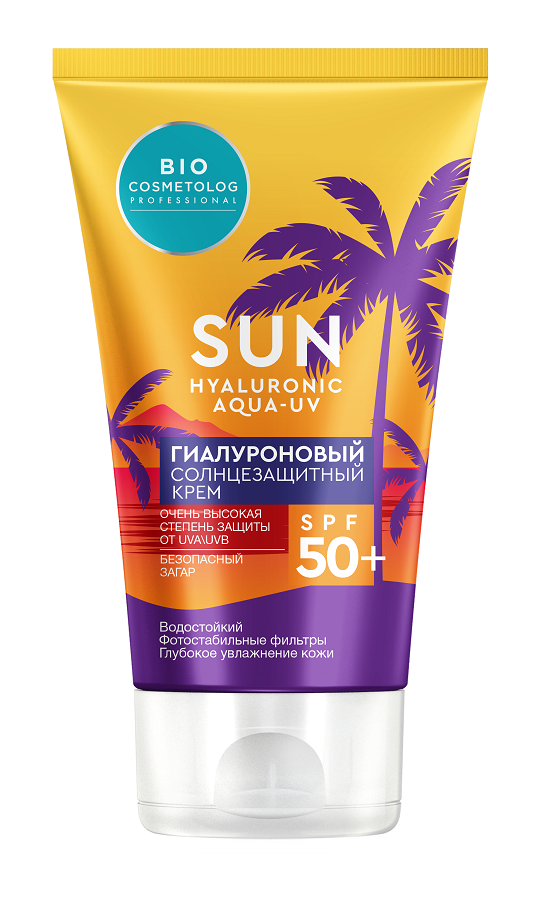 Крем солнцезащитный Bio Cosmetolog Professional SPF50+ гиалуроновый 150мл - в интернет-магазине tut-beauty.by