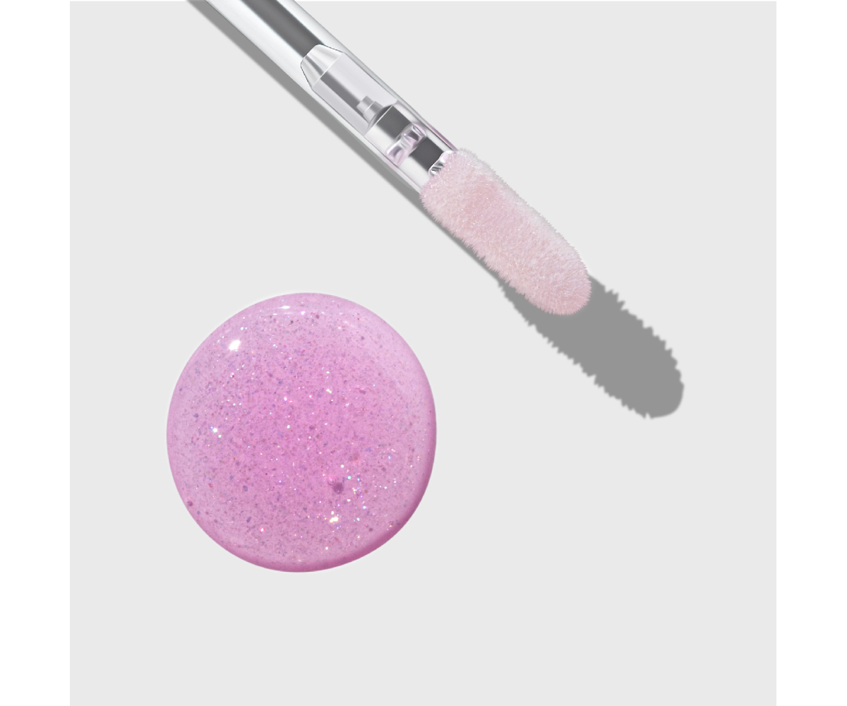 Блеск для губ Influence Beauty Plexiglass глянцевый тон 04 полупрозрачный розовый с маленькими сияющими частичками 3.5мл