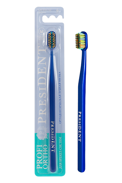 Зубная щетка PresiDENT Profi Ortho 6 МИЛ средней жесткости - в интернет-магазине tut-beauty.by