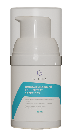 Концентрат для лица Geltek 5 Peptides омолаживающий 30мл - в интернет-магазине tut-beauty.by