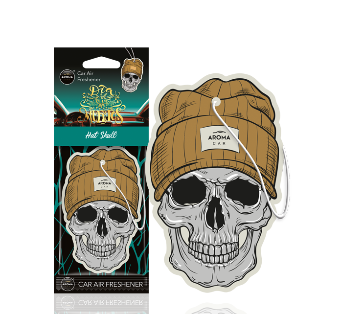 Ароматизатор для автомобиля Aroma Car Dia de Los Muertos Hat Skull