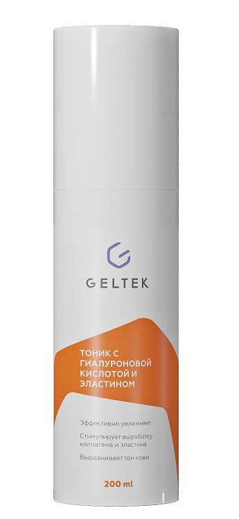 Тоник для лица Geltek с гиалуроновой кислотой и эластином 200мл