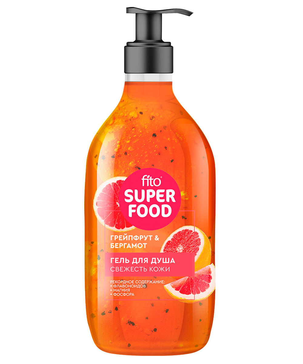 Гель для душа Fito Superfood свежесть кожи 520мл - в интернет-магазине tut-beauty.by